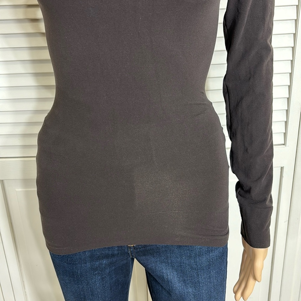 Spanx On Top & In Control Turtleneck Top In Brown… - image 4